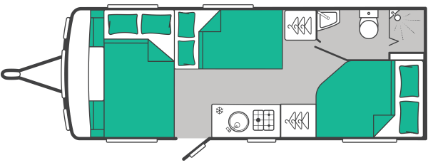 Swift Sprite Quatto FB Grande - 2027 Floorplan
