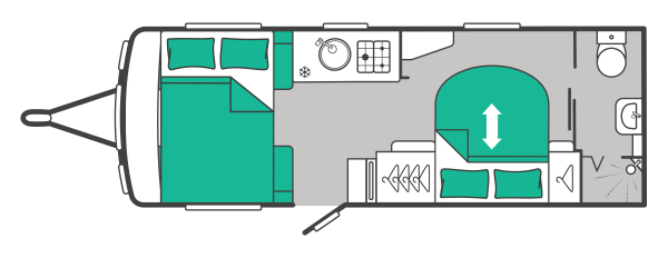 Swift Sprite Major 4 SB - 2027 Floorplan