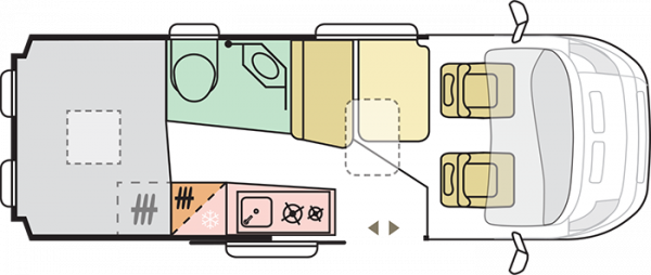 Adria Twin Supreme 600 SPB (11888) Floorplan