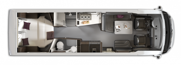 Adria Supersonic 890 LC  2024 Floorplan