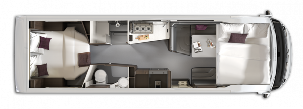 Adria Supersonic 890 LC  2024 Floorplan