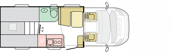 Adria Matrix Axess 600 SL - 2024 ( 50165) Floorplan