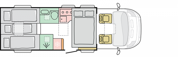 Adria Matrix Supreme 670 DL - 2024 (36260) Floorplan