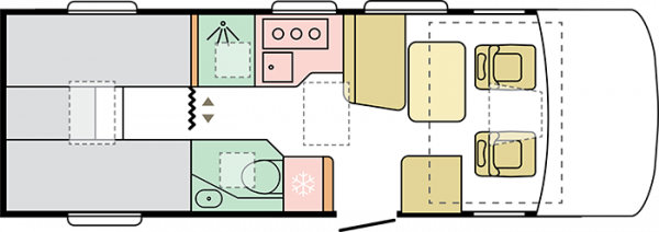 Adria Sonic 700 SL - 2023 Floorplan