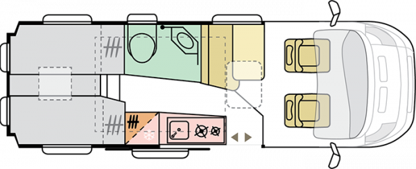 Adria Twin Sports 640 SLB (56258) Floorplan