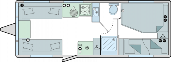 Bailey Pegasus Grande GT75 Amalfi - 2024 Floorplan