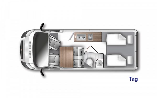 Westfalia Amundsen 600E - 2021 Floorplan