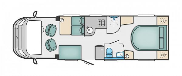 Swift 599 2019 Floorplan