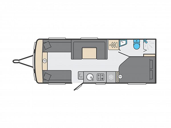 Swift Challenger Grande 640 - 2027 Floorplan