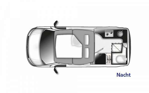 Westfalia Club Joker High Roof 2021 (10004) Floorplan