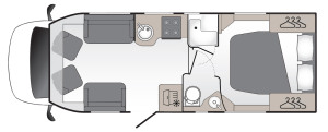 Coachman Avventura 545 - 2026 Floorplan