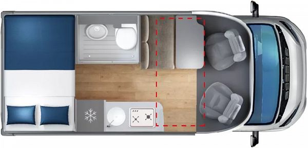 Giottiline  Compact CX60 FIAT - (65764) Floorplan