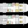 Adria Coral Supreme 670 DL  - 2024 (55439) Floorplan