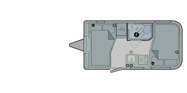 Bailey Discovery D4-3 2020 Floorplan