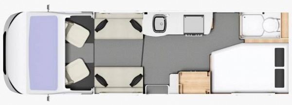 Elddis Autoquest Riva Gold 155 - 2020 Floorplan