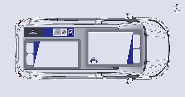 Westfalia Club Joker Urban - Arctic White (68196) Floorplan