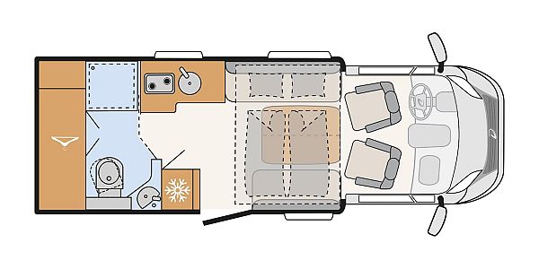 Dethleffs Just Camp T 6762 Floorplan