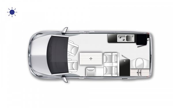 Westfalia Jules Verne Elegance (11415) Floorplan