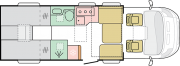 Adria Matrix Supreme 670 DL - 2024 (36260) Floorplan