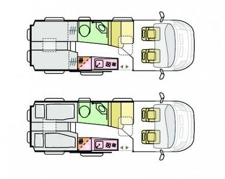 Adria Twin Supreme 640 SLB - 2024 (36279) Floorplan