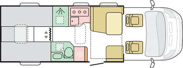 Adria Matrix Supreme MB 670 SL -2024 (55564) Floorplan