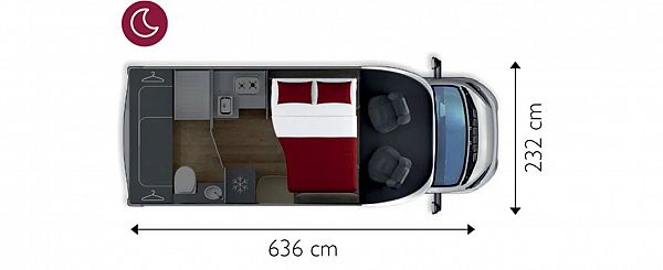 Giottiline Siena 350 - 2022 (28796) Floorplan