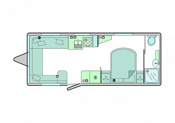 Bailey Pegasus Grande GT75 Grande Bologna 2020 Floorplan