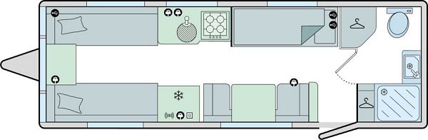 Bailey Phoenix GT75 762 - 2024 Floorplan