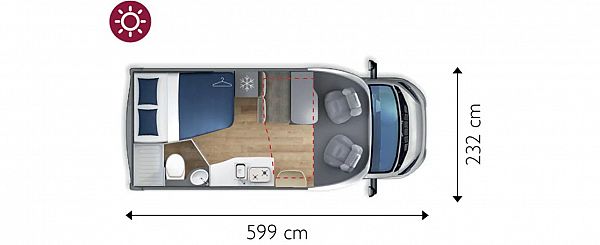 Giottiline  Siena 330 FIAT (65763) Floorplan