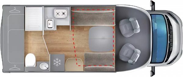 Giottiline  Siena 350 - FIAT (65758) Floorplan