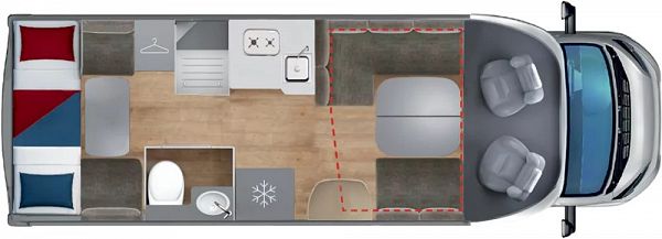 Giottiline  Siena 396 FIAT (65759) Floorplan