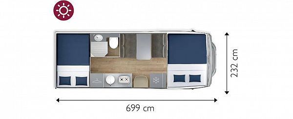 Giottiline  Siena 440  - NEW (53657) Floorplan