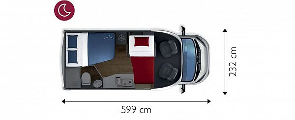 Giottiline  Siena 330 FIAT (65763) Floorplan