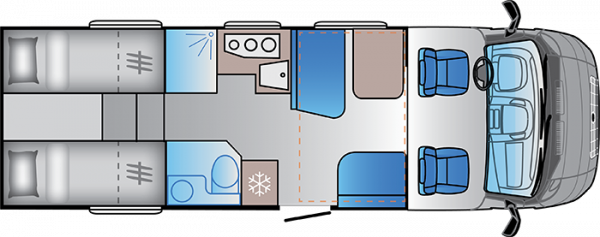 Sun Living S-Series 75 SL by Adria - Wandahome Special Edition Floorplan