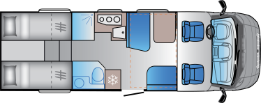 Sun Living  S-Series 75 SL by Adria (66040) Floorplan