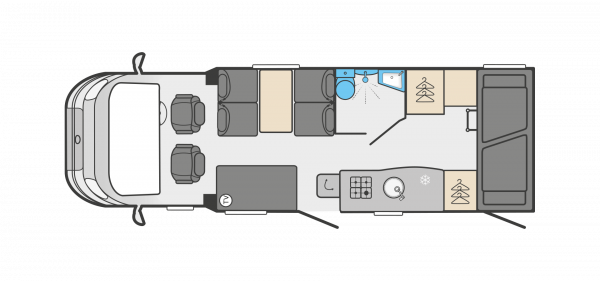 Swift Edge 466 High (44259) 2023 Floorplan