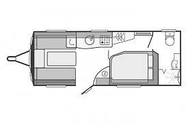 Swift Elegance 570 - 2016 Floorplan