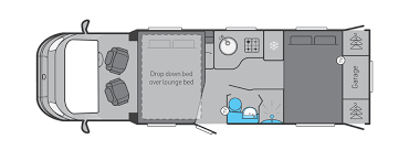 Swift Escape 674 - 2024 Floorplan