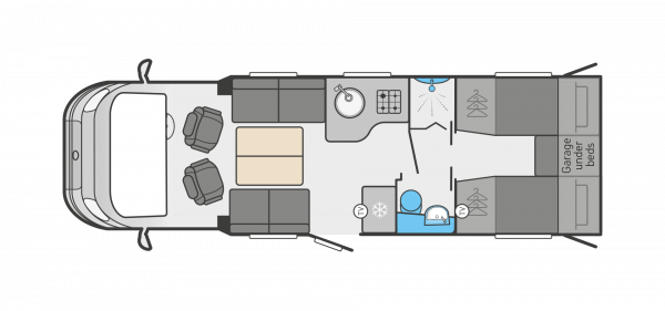 Swift Voyager 584  Auto - NEW Floorplan