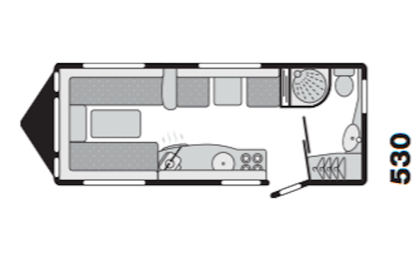 Swift Challenger 530 2007 Floorplan