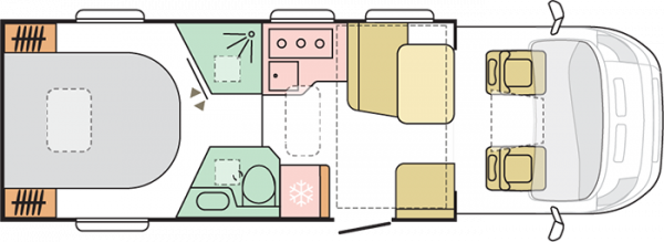 Adria Matrix Supreme 670 SC - 2024 (55434) Floorplan