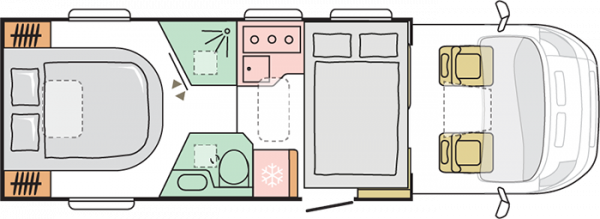 Adria Matrix Supreme 670 SC - 2024 (55434) Floorplan