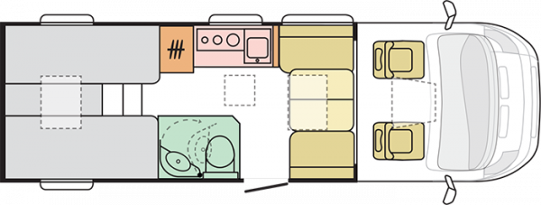 Adria Compact Supreme DL (16706) Floorplan