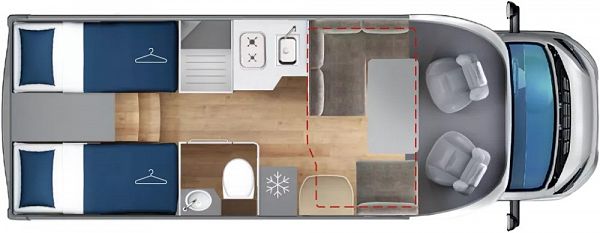 Giottiline  Toscan 69GC - 2026 Floorplan