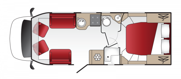 Coachman Travel Master 545 - 2026 Floorplan