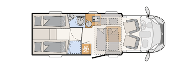 Dethleffs Trend T7057 EBL Floorplan
