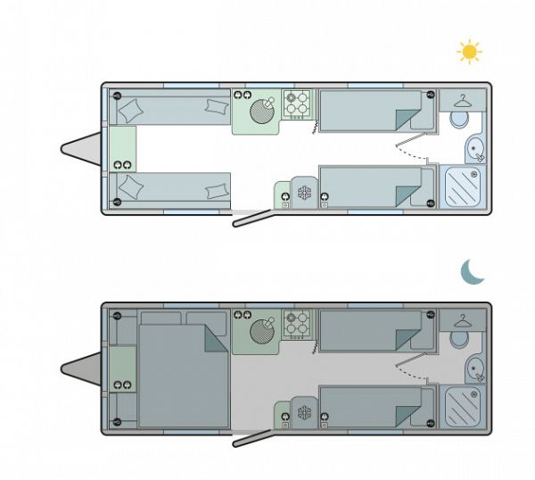 Bailey Unicorn Cadiz S5 2022 Floorplan