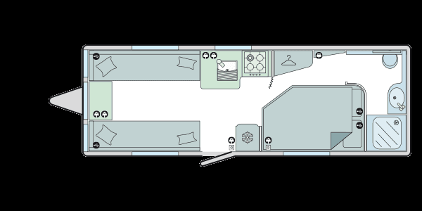 Bailey Unicorn Valencia 2021 Floorplan