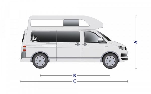 Westfalia Club Joker High Roof 2021 (10004) Floorplan