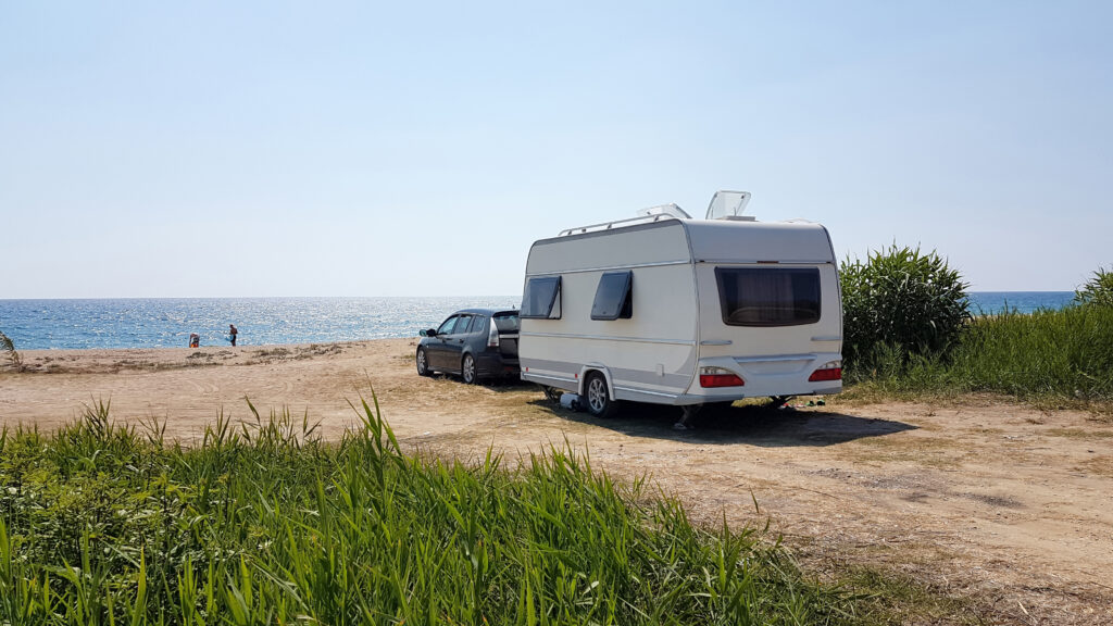 Caravan Near The Beach Scaled